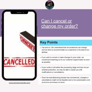Order Changes and Cancellations - Flexible Options